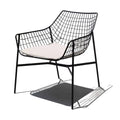 Outdoor table and chair set - rustic iron patio furniture for balconies, commercial use, open-air tea and beverage shops, and casual seating