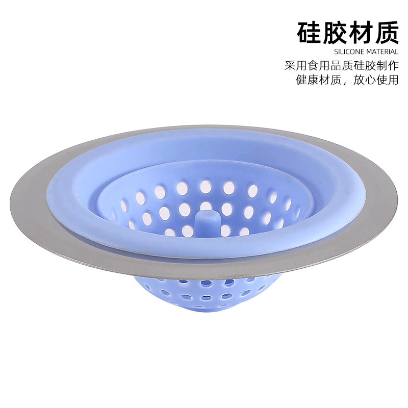 Factory direct silicone sink strainer - anti-clogging for kitchen sinks, bathrooms, and drains - silicone filter screen