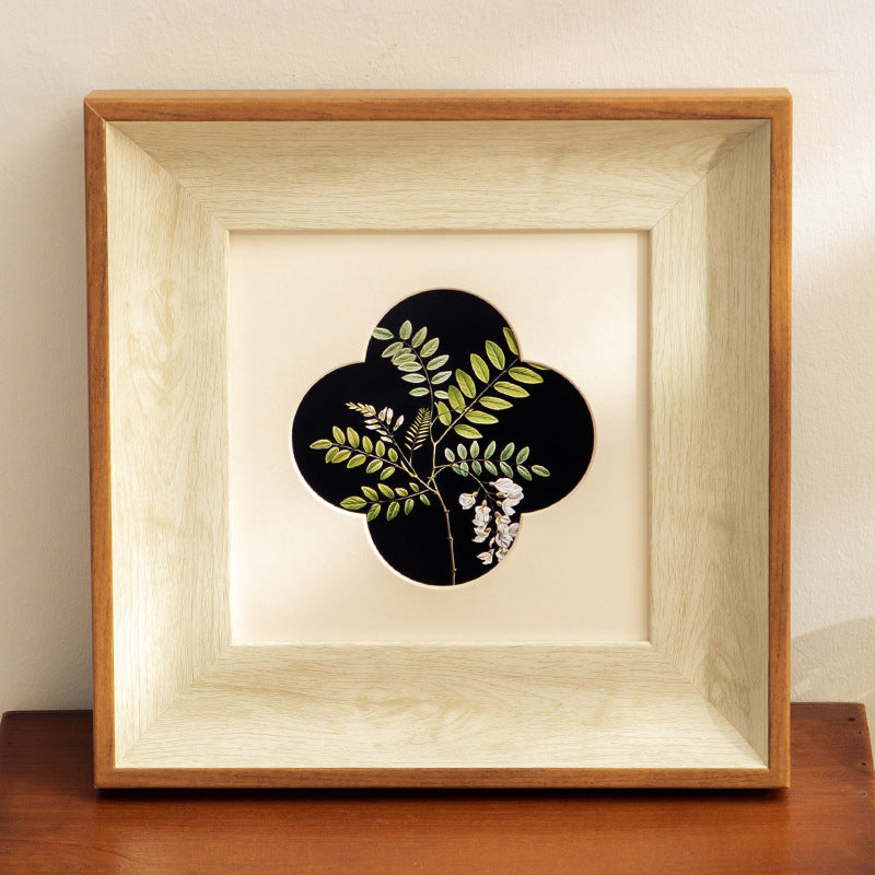 DIY Song Jin pearl painting photo frame setting table handmade cardboard salon team building warm-up picture frame 8 inch wall hanging handmade gift