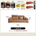 2025 new large apartment villa genuine leather sofa high back lawrence sofa italian light luxury genuine leather sofa