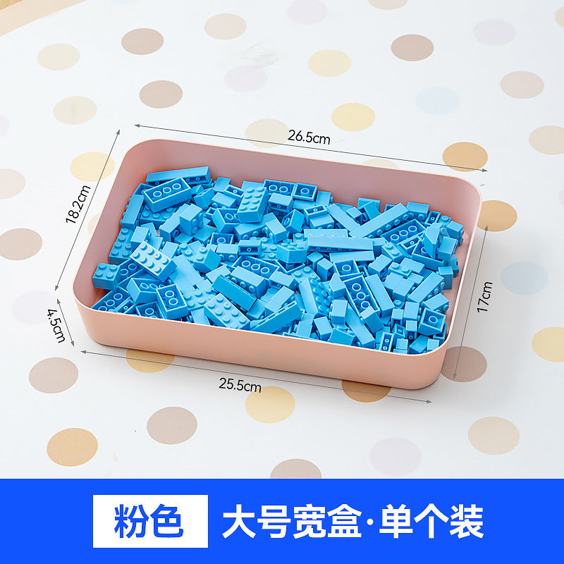 Children's toy parts sorting box Lego storage box Plastic stackable small particle building block partition storage box