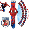 Kids' cartoon electronic watch - ages 3-8 - projector & luminous display - perfect for preschoolers, elementary school students, boys & girls