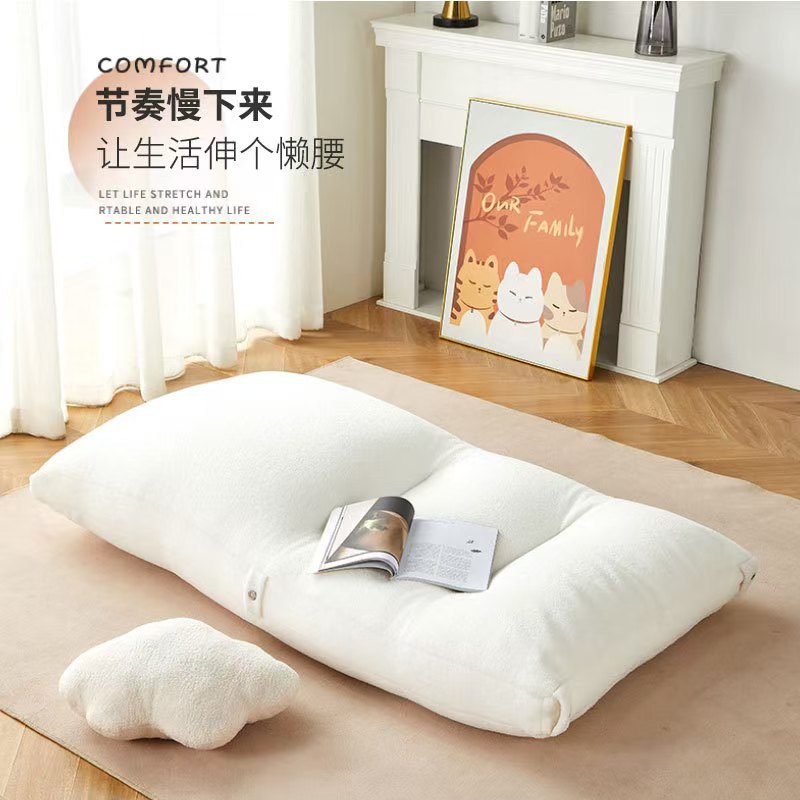 Foldable human dog bed lazy sofa tatami small sofa bedroom sofa bed nap nest leisure chair 2026