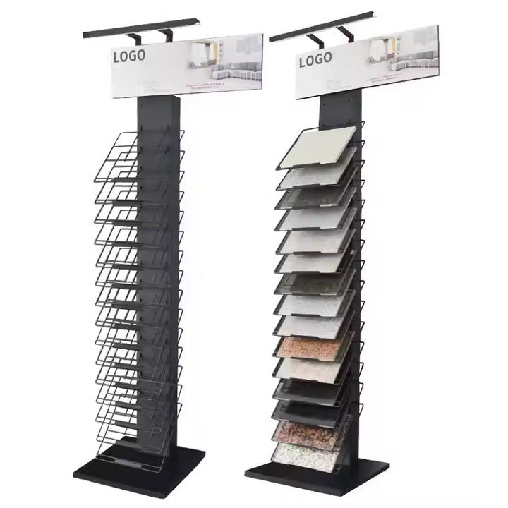 Source Factory Tile Display Rack Wood Floor Display Rack Vertical Stone Display Rack Wood Grain Brick Storage Rack