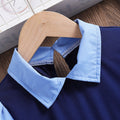 Girls' summer dress  new style: trendy two-piece look, overalls dress with puff sleeves for girls