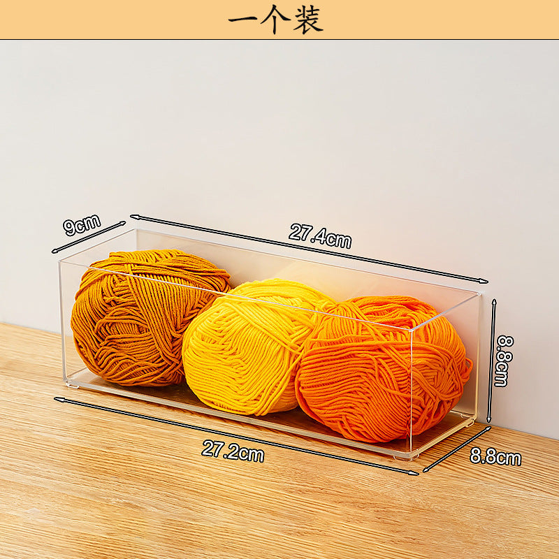 Hand woven thread DIY material tool box Household wall hanging wool ball wool ball storage box Cotton thread storage box