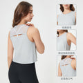 new sleeveless crop top - sexy cutout design, quick-dry, breathable, activewear & yoga top (dt050)