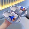 Kids' cartoon bath slippers - non-slip, indoor, summer, soft sole, cute slides for boys and girls