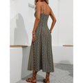 fashion bohemia style long suspender silmslimming look slit design dress for women
