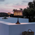 Outdoor waterproof floor lamp villa courtyard light terrace balcony light outdoor hand-woven lawn lamp bedroom table lamp