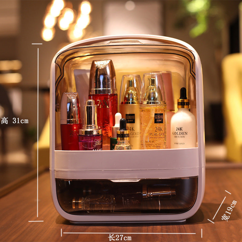 Internet celebrity cosmetics storage box portable dustproof waterproof drawer dresser lipstick skin care products desktop storage box