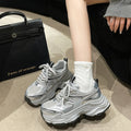 Dad shoes women's 2025 spring/summer new arrival: popular chunky platform sneakers - breathable mesh, versatile, lightweight, athletic & casual