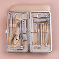 Wholesale stainless steel nail clipper set - 19 piece manicure & pedicure kit for beauty & grooming