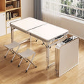 Folding table stall folding outdoor portable adjustable work table camping style picnic night market folding table and chairs