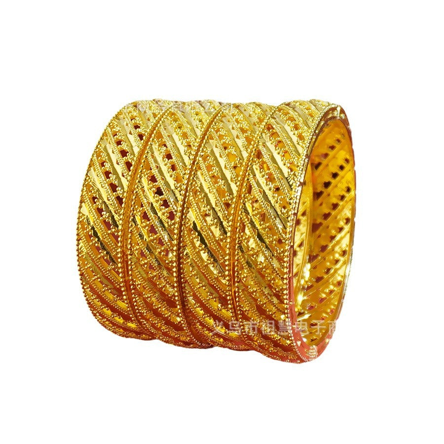 wholesale middle eastern fashion diamond-shaped hollow classic design bracelet, suitable for women's daily decoration
