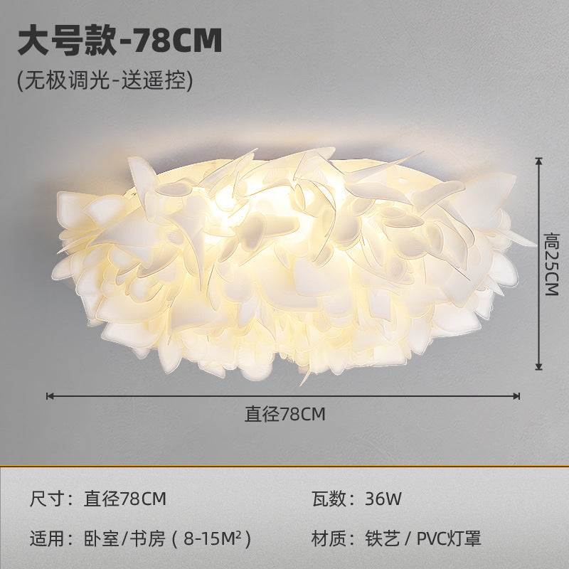 [Strict selection] Bedroom light ceiling light ins Internet celebrity petals 2025 new modern simple Nordic warm lamps