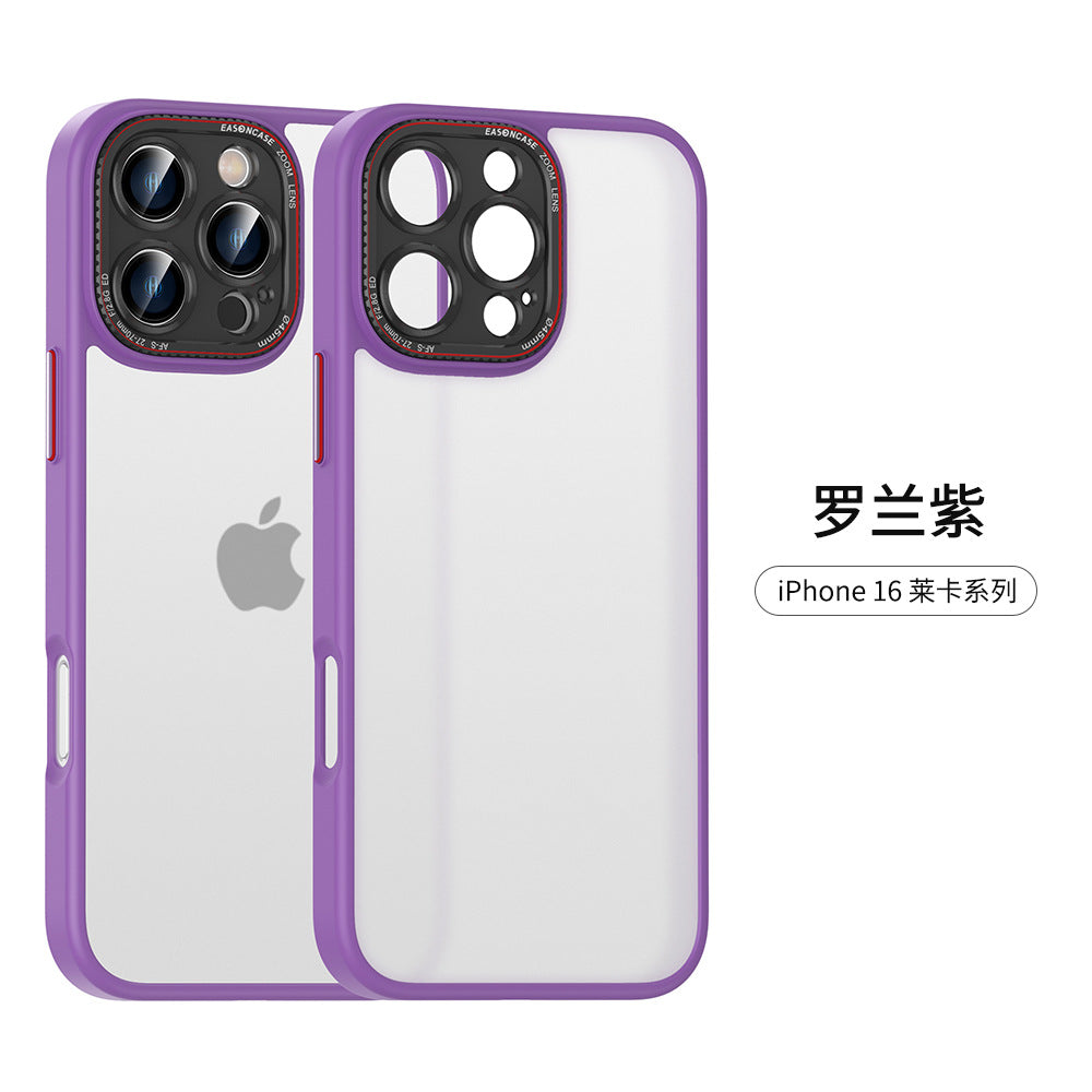 New skin-feeling matte suitable for apple 17 mobile phone case iphone14 leica metal lens ring 16 all-inclusive sheath