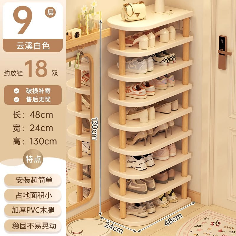 Shoe rack home door multi-layer strong and good-looking small narrow rack rental simple indoor shoe storage rack storage shoe cabinet