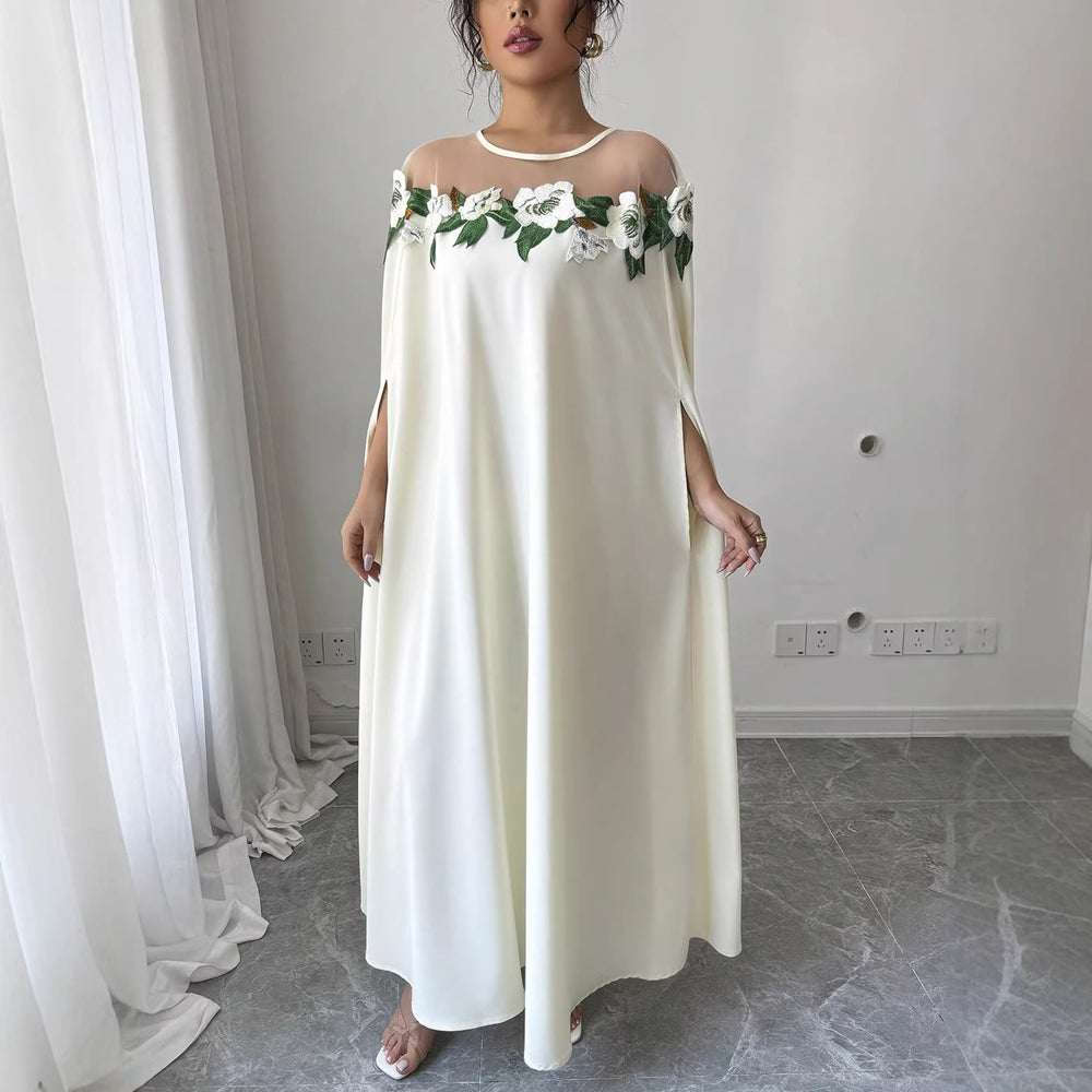 European and american cross-border women's clothing:  summer new arrivals - unique and chic floral dress, french sweet style, suitable for work and casual wear