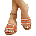 2026 european and american low-heel sandals: new plus-size casual women's ethnic bohemian open-toe thong sandals for export