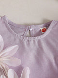 summer new arrival: cross-border e-commerce sweet & fresh girls' camisole and 3d floral casual pants two-piece set
