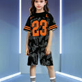 wholesale girls' short-sleeve and shorts sets, fashionable spring, summer, and autumn outfits for girls