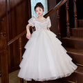 Girls' runway dress  new elegant cake skirt princess dress little girl piano performance outfit