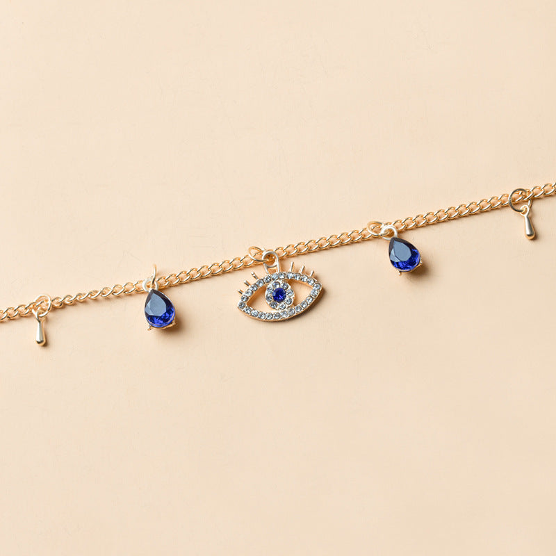 Customized necklace crystal jewelry summer alloy pendant niche high-end light luxury accessories clavicle necklace for women