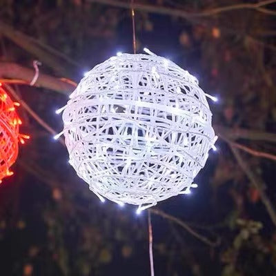 LED vine ball lamp outdoor waterproof hanging tree lanterns festival street engineering lighting luminous round ball decorative lamp