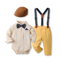 Export children's clothing infant onesie kids first birthday dress long sleeve cotton romper boy spring set