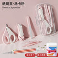 Lf-transparent box set-pink + luminous ear picks + baby cotton swabs