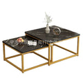 Accessible luxury square coffee table living room rental house for home small table casual modern small apartment tea table 2026new arrival