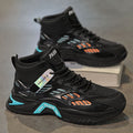 Men's winter 2025 new arrival: youth sports casual high-top sneakers - breathable mesh, height-boosting, dad shoes style, versatile trendy footwear