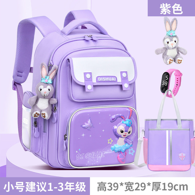 Elementary school backpack for boys, grades 1-2, ages 3-6, lightweight, child-friendly, spine-protecting, 2026 new model