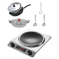 3500w silver concave + wok + soup pot