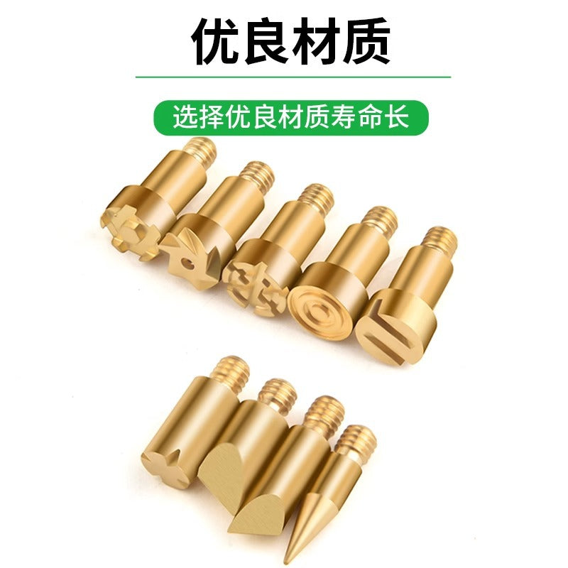 Baolian soldering iron head universal soldering table soldering iron head high temperature resistance durable heating core adjustable temperature internal heating type pyrography tool