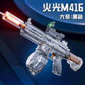 electric burst water gun m416 large capacity flame special effects water gun summer outdoor water toy for boys