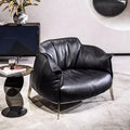 Source factory light luxury single sofa living room for homeclassy designer genuine leather classy art balcony casual chair