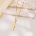 European and american stylish stainless steel beach fish 8k gold pendant necklace fish element titanium steel ocean wind earrings in stock