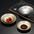 304 stainless steel korean style seasoning dish round side dish kimchi plate hot pot sauce dish soy sauce dipping dish tableware