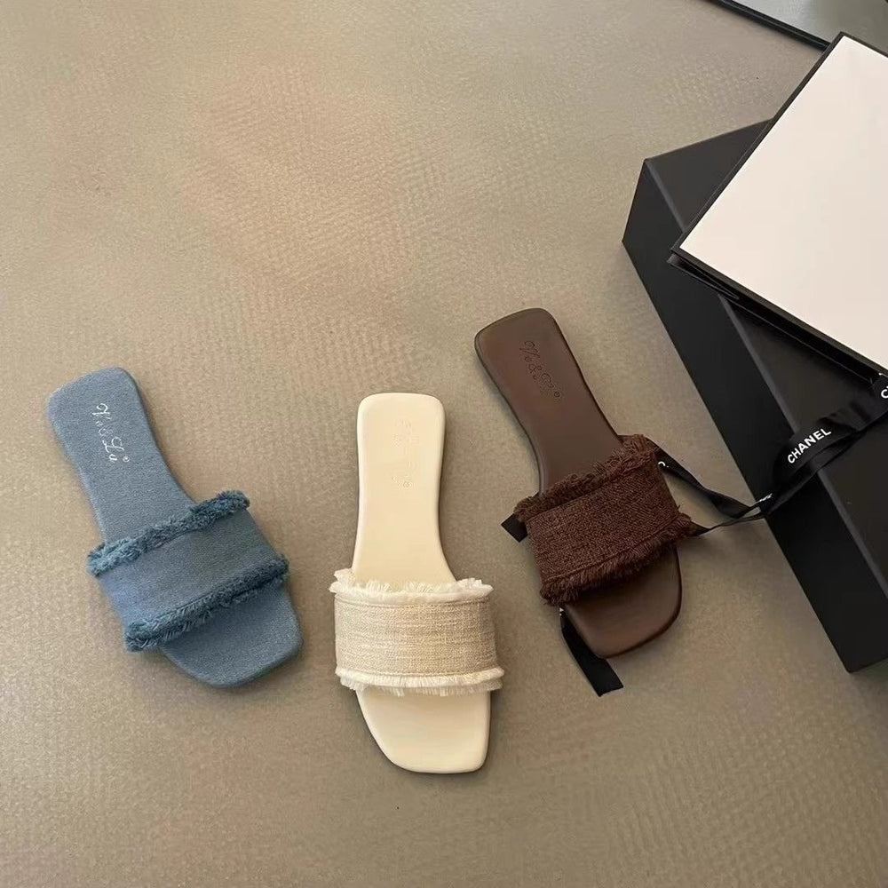 Fairy wind summer retroelegant cross strap roman shoes beach shoes soft bottom open toe one strap sandals women