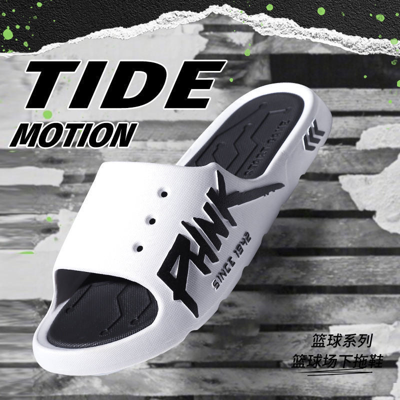Men's summer 2024 new sandals & slippers: indoor casual, bathroom, bath, home, outdoor fashion slippers for men and women - wearable outdoors