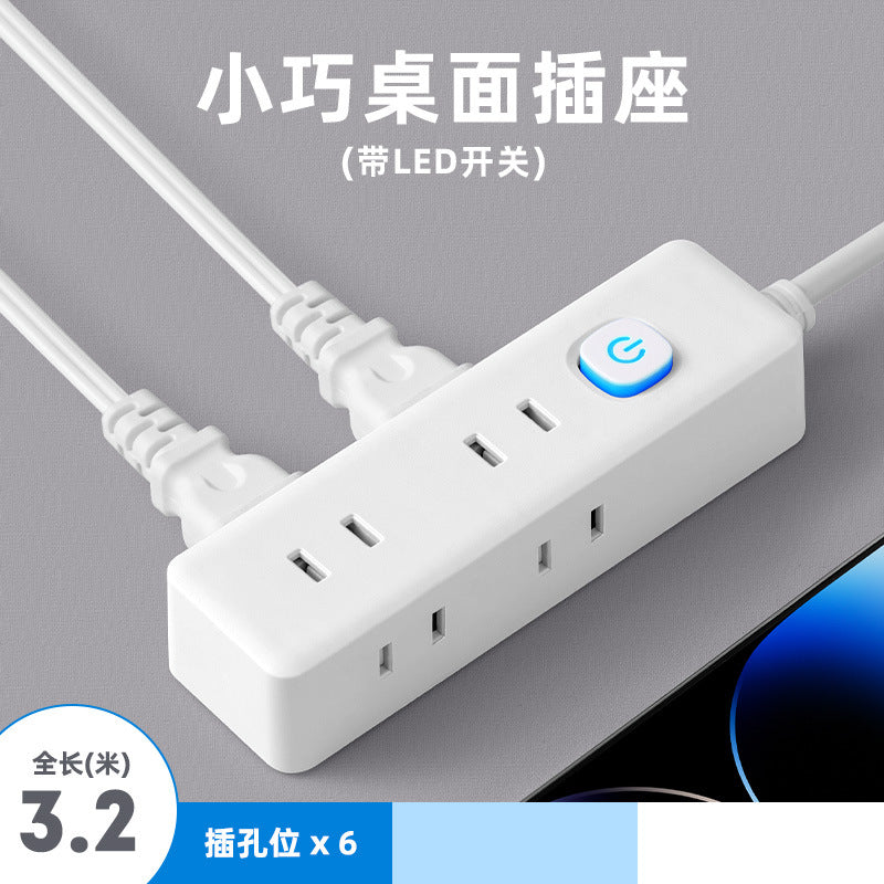 Two-pin socket 2-hole plug for homeusb power strip two-pin plug wiring board two-claw plug-in board two-pin power strip