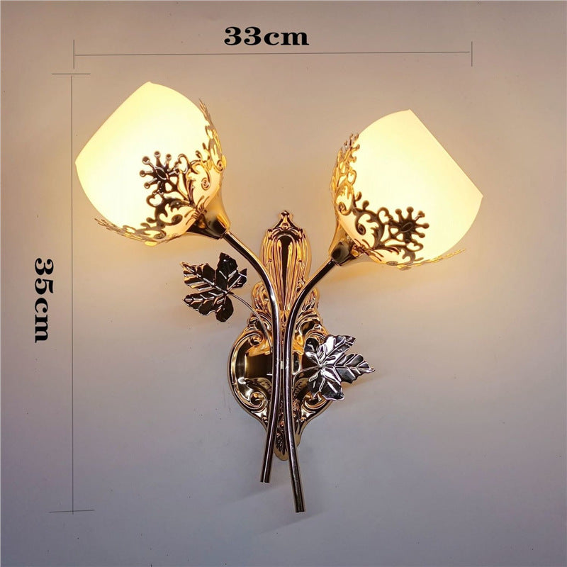 Led bedside wall lamp bedroom living room  new light luxury wall sconce european style stairway aisle ambient wall light
