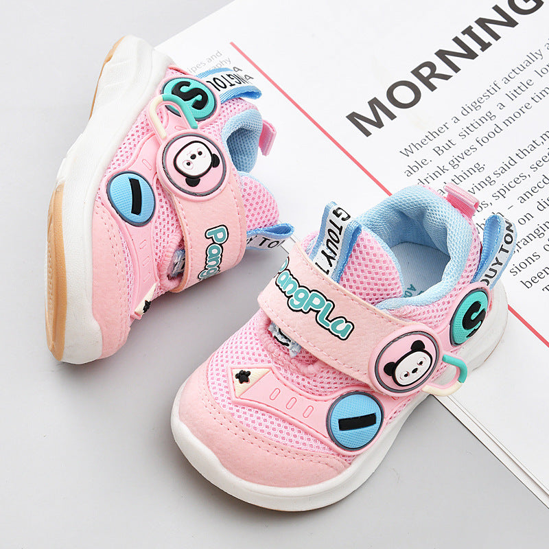 Kids' spring/autumn  collection: girls' breathable soft-soled baby shoes, boys' functional shoes, and first walker shoes