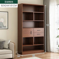 [double drawer and one door] dark walnut color 82x24x181cm