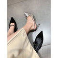 2024 new pointed-toe rhinestone silver high heels - elegant women's stiletto pumps, heels, and sandals - trendy ins style