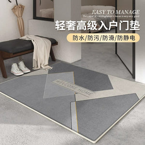 Floor mat, entrance door mat, door mat, door mat, for homeclassy, no-wash, wipeable, dirt-resistant, entry-level non-slip mat