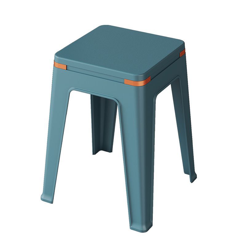 Plastic stool storage for homethickened living room dining stool adult strong non-slip square stool casual durable modern bench