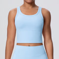 New shockproof, push-up, fixed-cup yoga top - women's barely-there outdoor sports bra for running, fitness, and beautiful back support